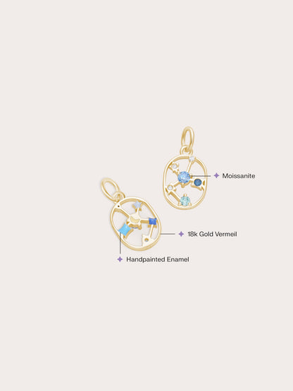 Saggitarius Charm 18K Gold (2) – Mondays Made Flower & Birthstone Jewelry Singapore
