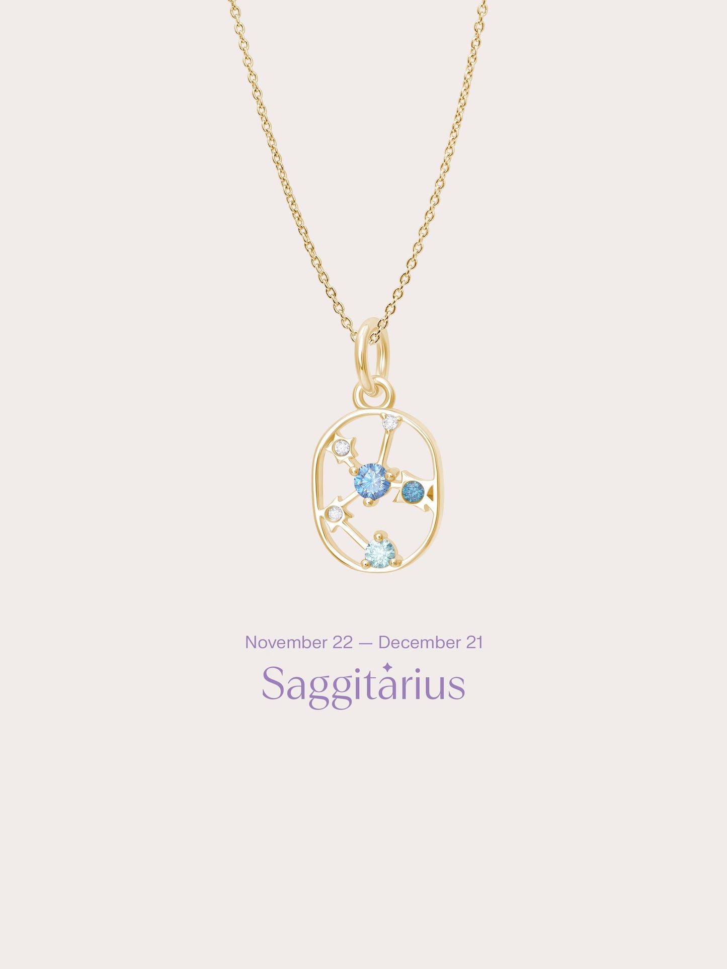 Sagittarius Necklace - Zodiac Sign Jewelry