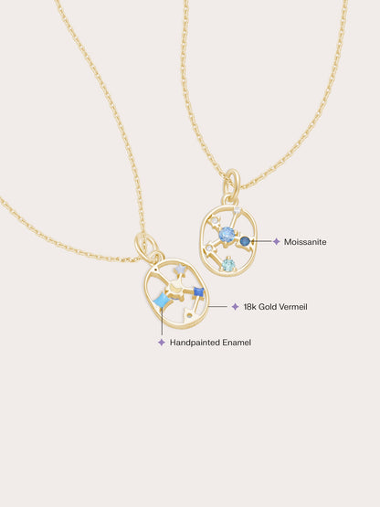 Saggitarius Necklace 18K Gold (2) – Mondays Made Flower & Birthstone Jewelry Singapore