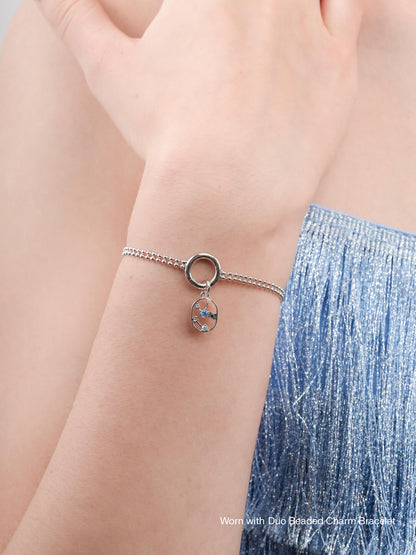 Sagittarius Charm Zodiac Charm Jewelry S925 Silver Rhodium Worn With – Mondays Made Flower & Birthstone Jewelry Singapore