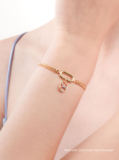 Sagittarius Charm Zodiac Charm Jewelry 18K Gold Worn With – Mondays Made Flower & Birthstone Jewelry Singapore