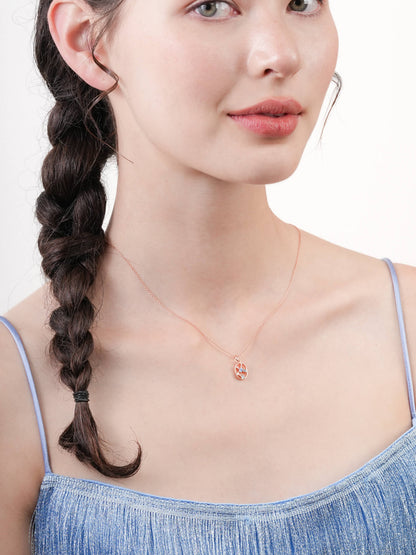Sagittarius Necklace Zodiac Jewelry 18K Rose Gold (2) – Mondays Made Flower & Birthstone Jewelry Singapore