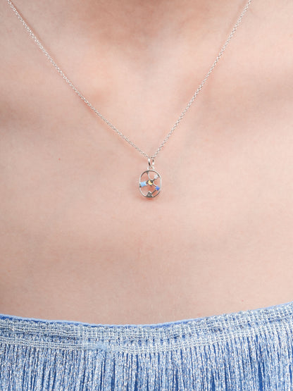 Sagittarius Necklace Zodiac Jewelry S925 Silver Rhodium (3) – Mondays Made Flower & Birthstone Jewelry Singapore