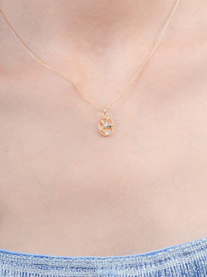 Sagittarius Necklace Zodiac Jewelry 18K Gold (1) – Mondays Made Flower & Birthstone Jewelry Singapore