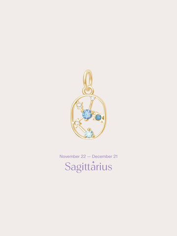 Sagittarius Charm 18K Gold (1) – Mondays Made Flower & Birthstone Jewelry Singapore