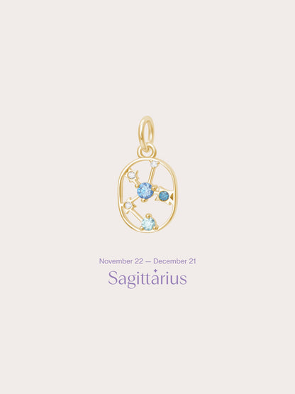 Sagittarius Charm 18K Gold (1) – Mondays Made Flower & Birthstone Jewelry Singapore