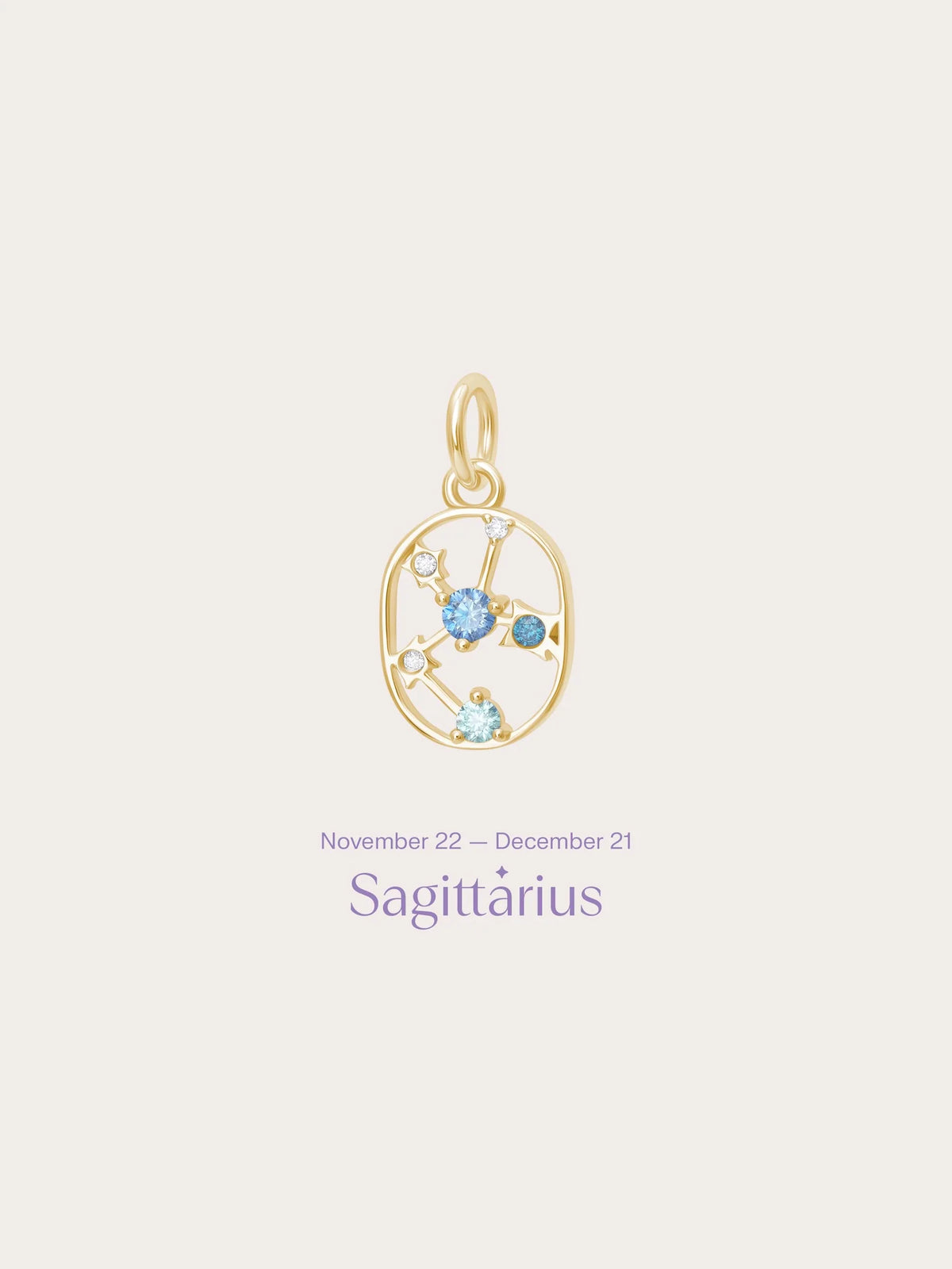 Sagittarius Charm - Zodiac Sign Jewelry