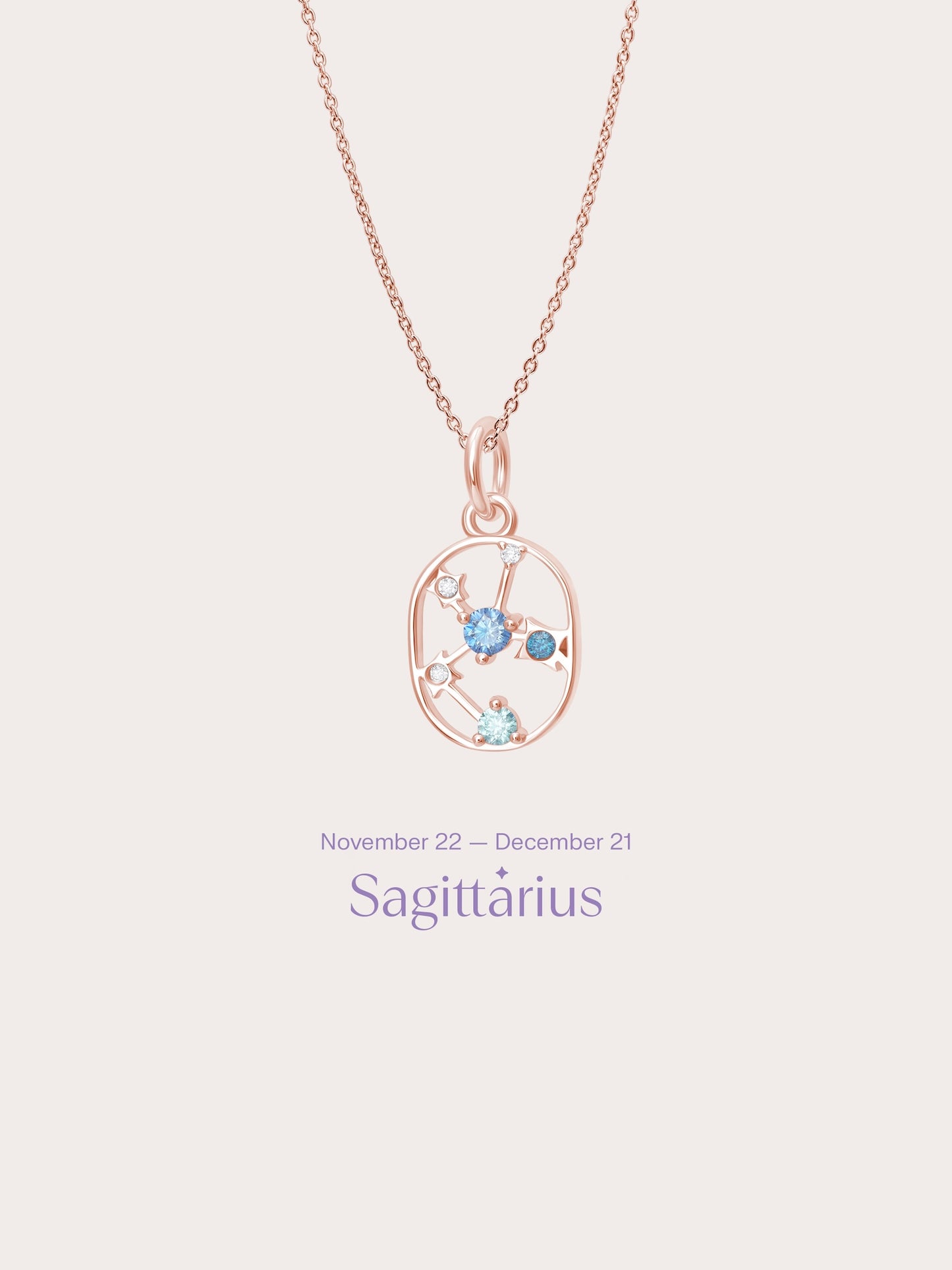 Sagittarius Necklace - Zodiac Sign Jewelry