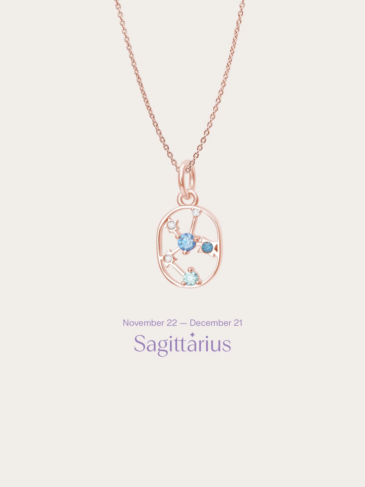 Sagittarius Necklace - Zodiac Sign Jewelry