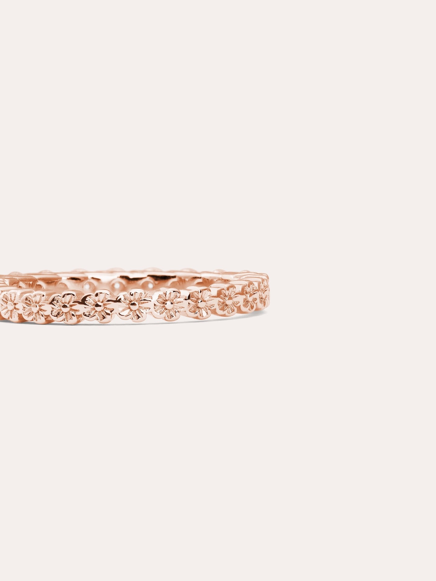 Sakura Moissanite Eternity Band - Reversible