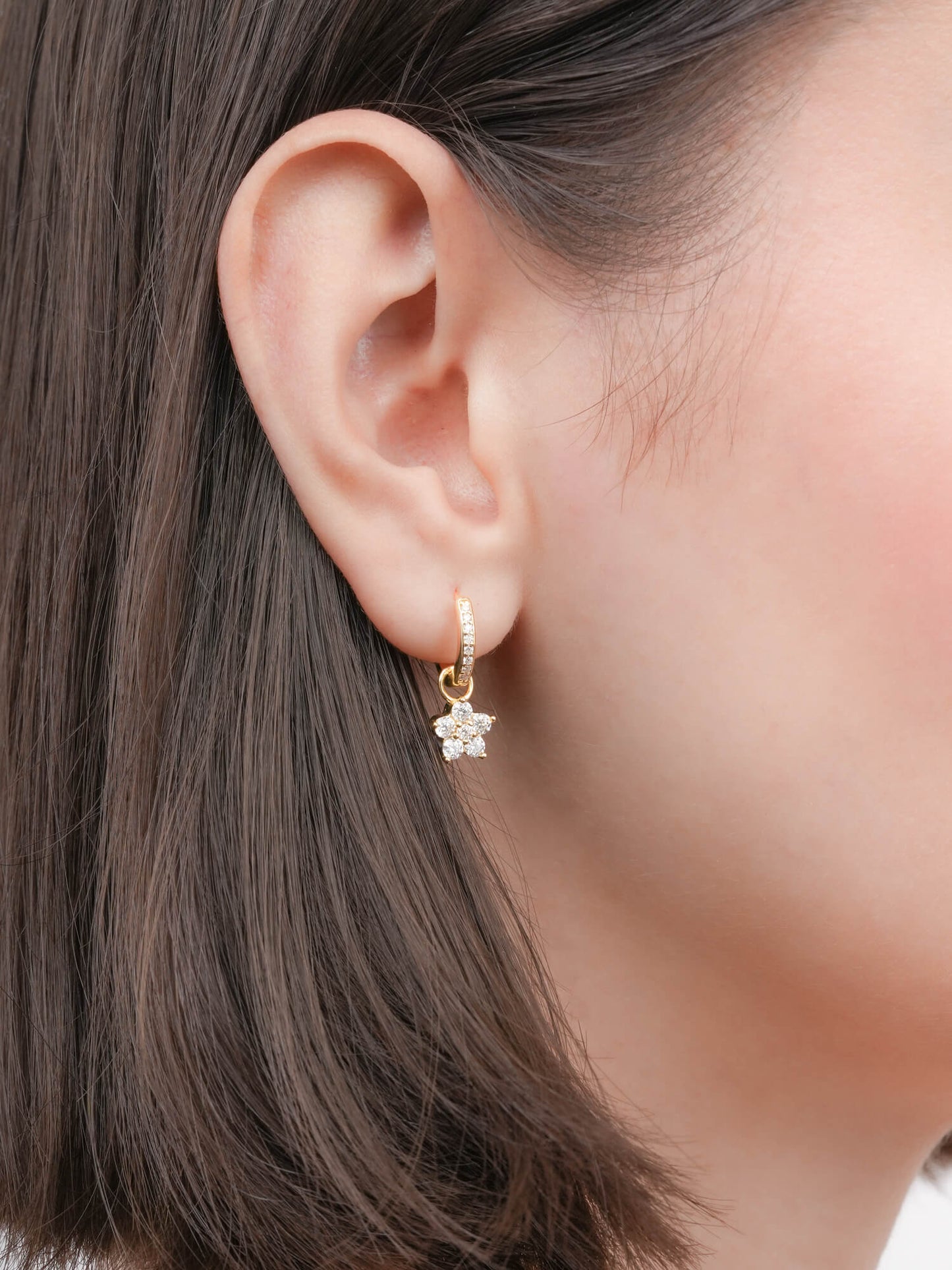 [Preorder] Sakura Huggie Earrings - Reversible