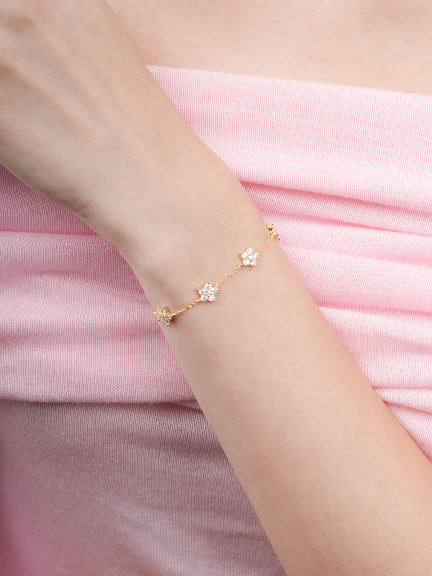 Sakura Moissanite Bracelet