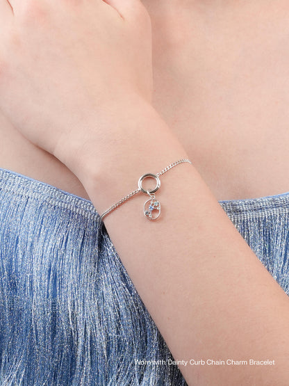 Scorpio Charm Zodiac Charm Jewelry S925 Silver Rhodium Worn With (2) – Mondays Made Flower & Birthstone Jewelry Singapore
