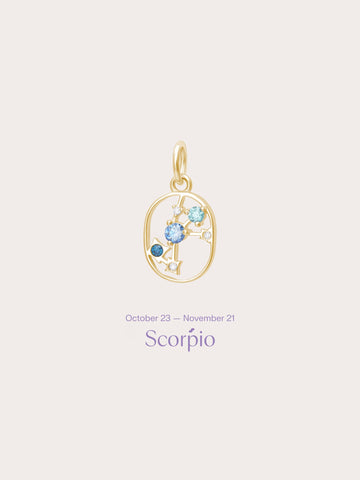 Scorpio Charm 18K Gold (3) – Mondays Made Flower & Birthstone Jewelry Singapore