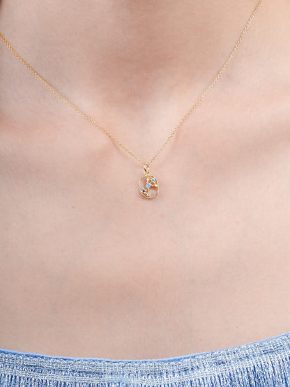 Scorpio Necklace Zodiac Jewelry 18K Gold (1) – Mondays Made Flower & Birthstone Jewelry Singapore
