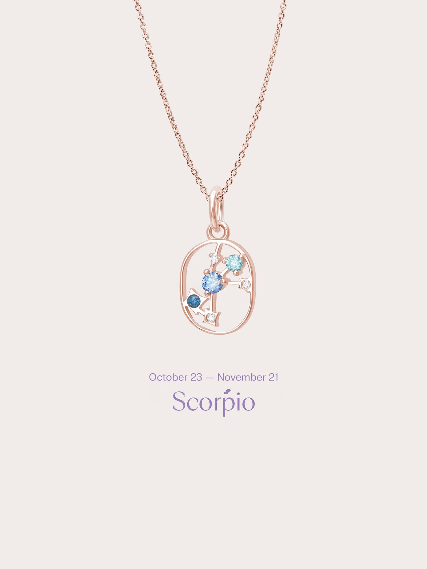 Scorpio Necklace - Zodiac Sign Jewelry