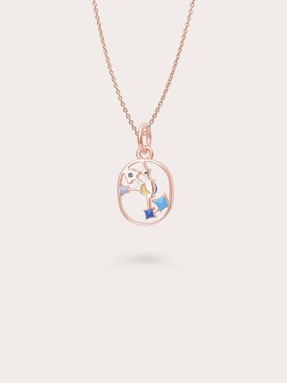 Scorpio Necklace 18K Rose Gold (2) – Mondays Made Flower & Birthstone Jewelry Singapore