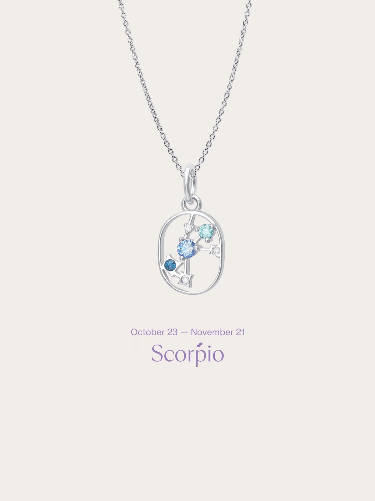 Scorpio Necklace - Zodiac Sign Jewelry