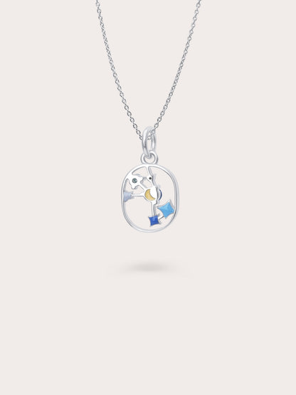 Scorpio Necklace S925 Silver Rhodium (2) – Mondays Made Flower & Birthstone Jewelry Singapore