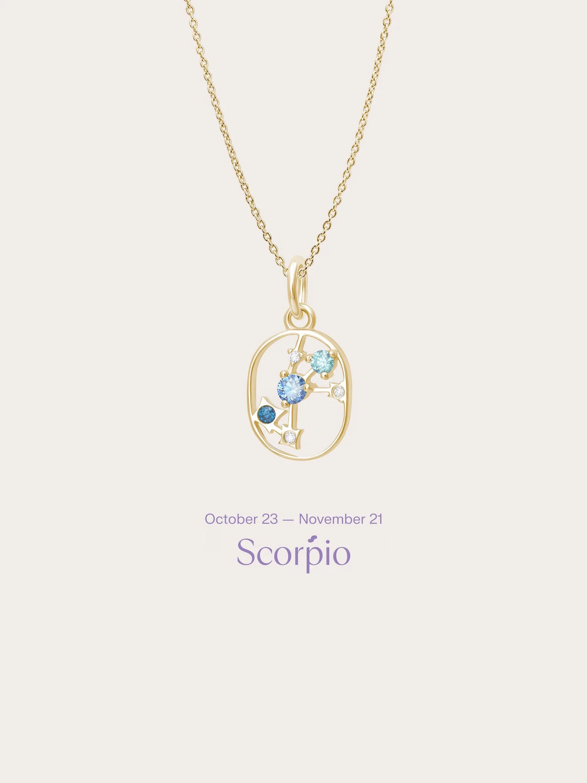 Scorpio Necklace - Zodiac Sign Jewelry