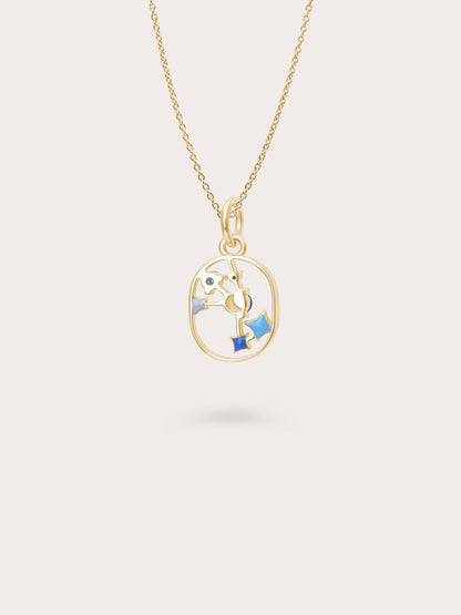 Scorpio Necklace 18K Gold (2) – Mondays Made Flower & Birthstone Jewelry Singapore