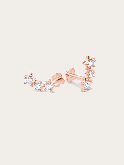 Shooting Star Flatback Earring