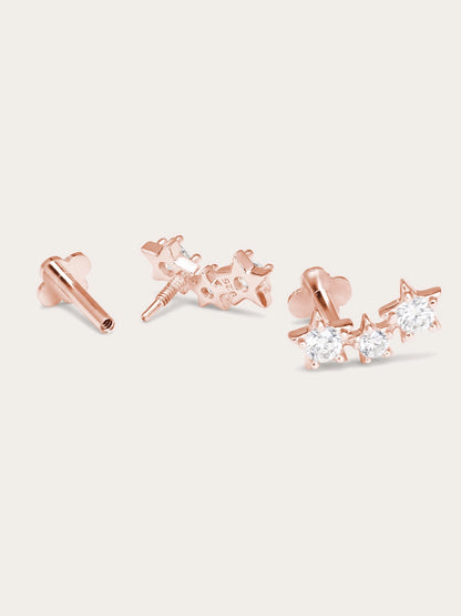 Shooting Star Flatback Earring