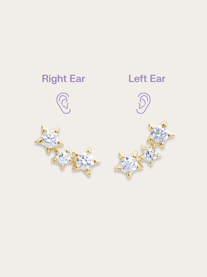 Shooting Star Flatback Earring