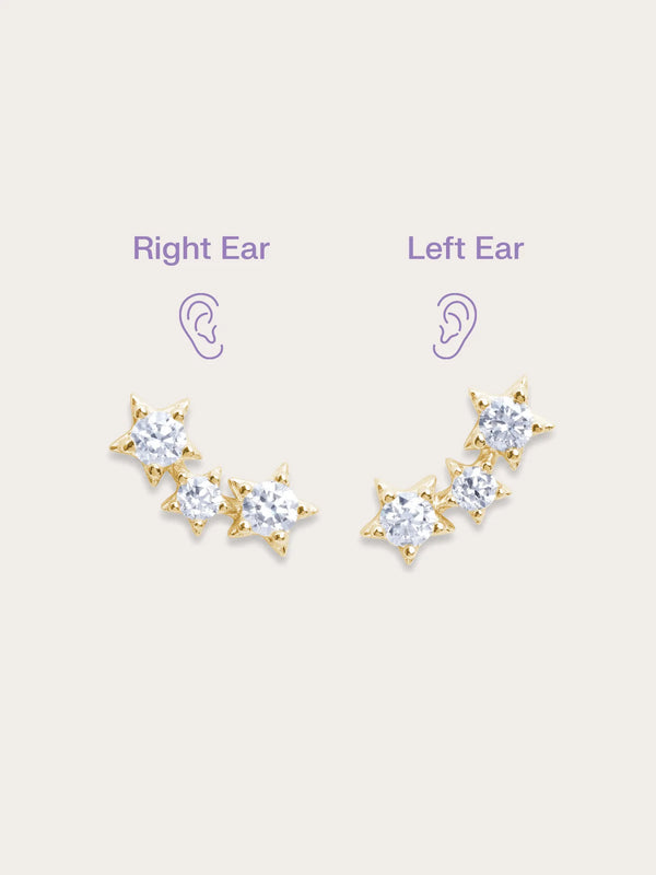Shooting Star Flatback Earring