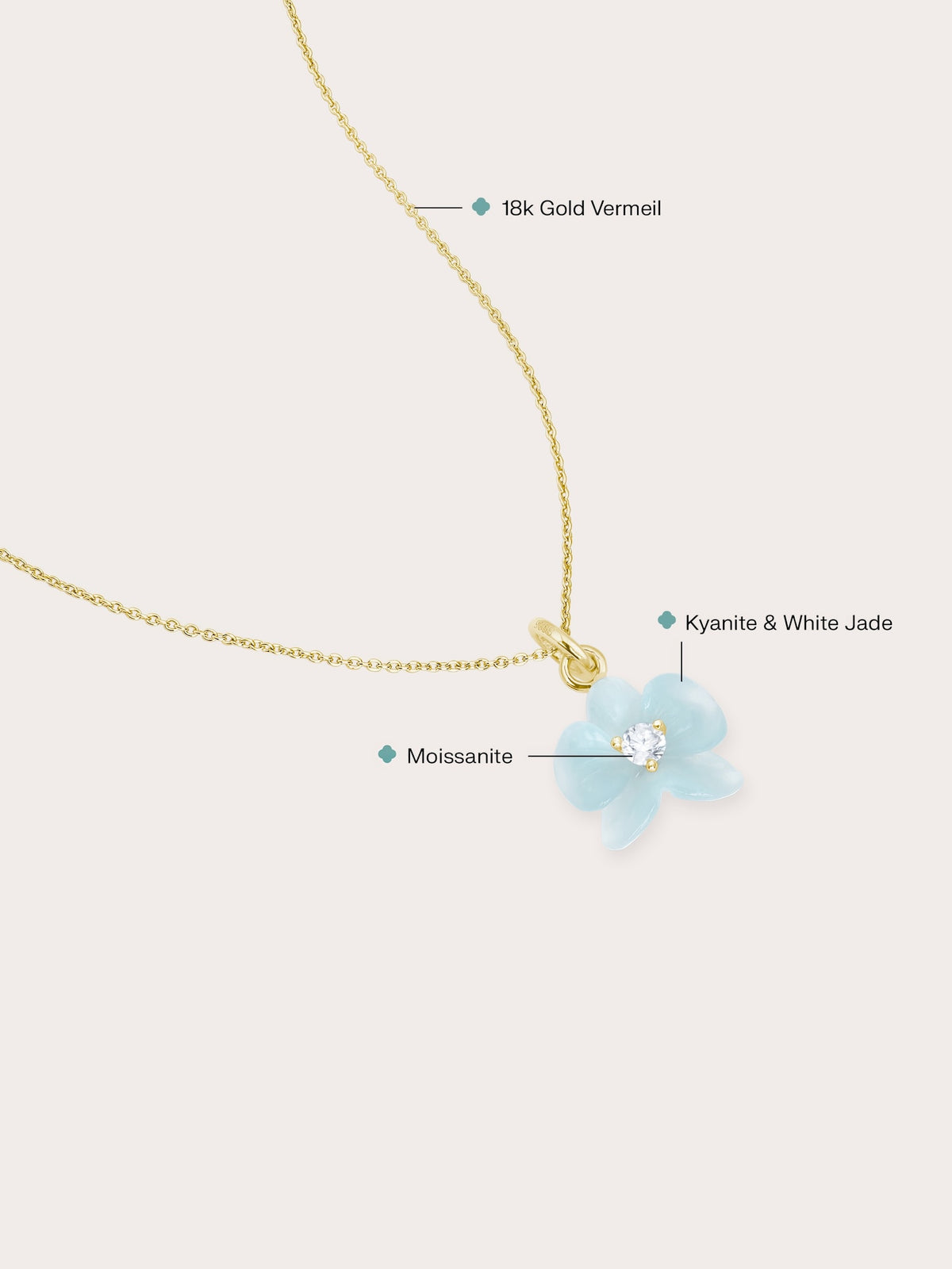 Sky Blue Orchid Necklace Kyanite 18K Gold (2) – Mondays Made Flower & Birthstone Jewelry Singapore
