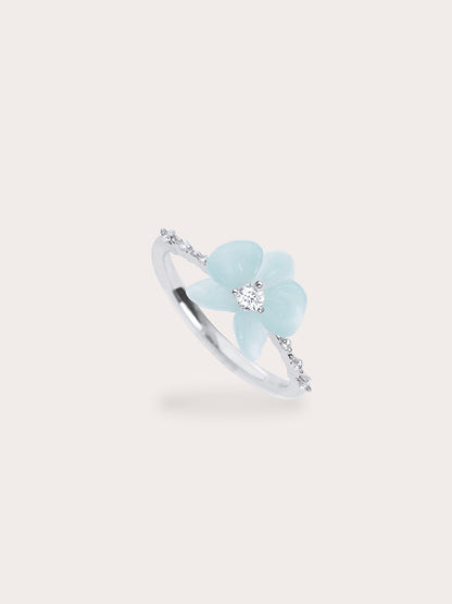 Sky Blue Orchid Ring Kyanite S925 Silver Rhodium (2) – Mondays Made Flower & Birthstone Jewelry Singapore