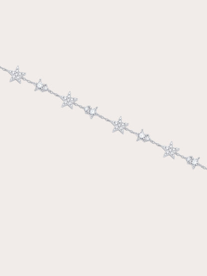 Sky Fullof Stars Bracelet S925 Silver Rhodium Mois – Mondays Made Flower & Birthstone Jewelry Singapore