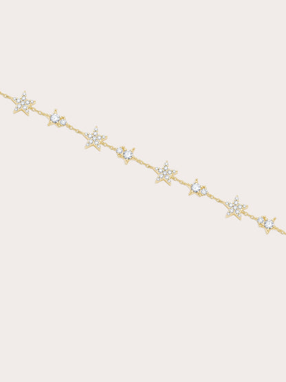 Sky Fullof Stars Bracelet 18K Gold Mois – Mondays Made Flower & Birthstone Jewelry Singapore