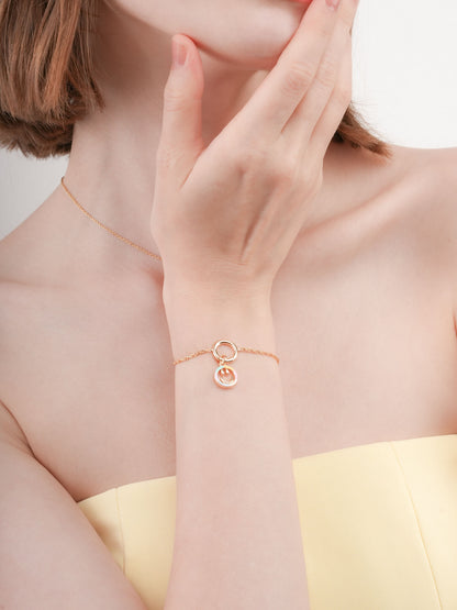 Smiley Face Charm Reversible Enamel Moissanite 18K Gold (1) – Mondays Made Flower & Birthstone Jewelry Singapore