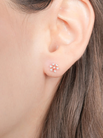 Snowflake Flatback Earring