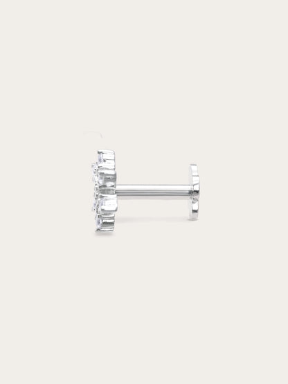Snowflake Flatback Earring