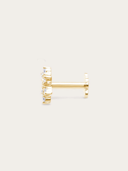 Snowflake Flatback Earring