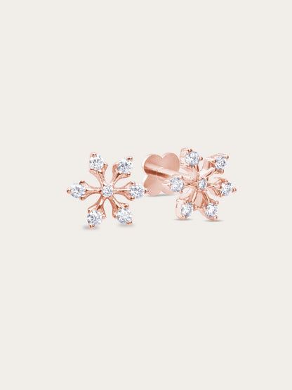 Snowflake Flatback Earring