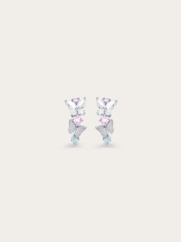 Soft Flutter Butterfly Huggie Earrings