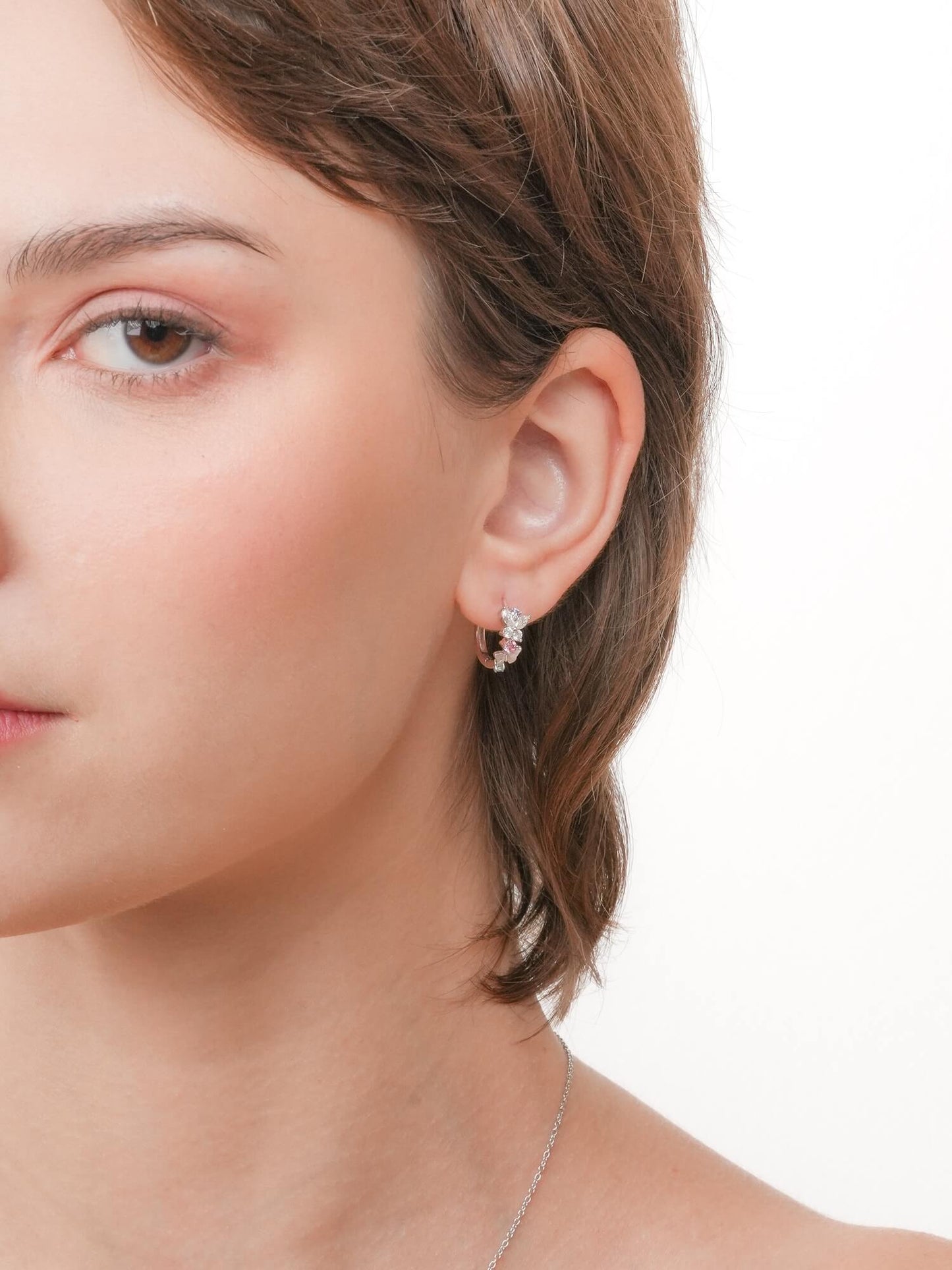 Soft Flutter Butterfly Huggie Earrings