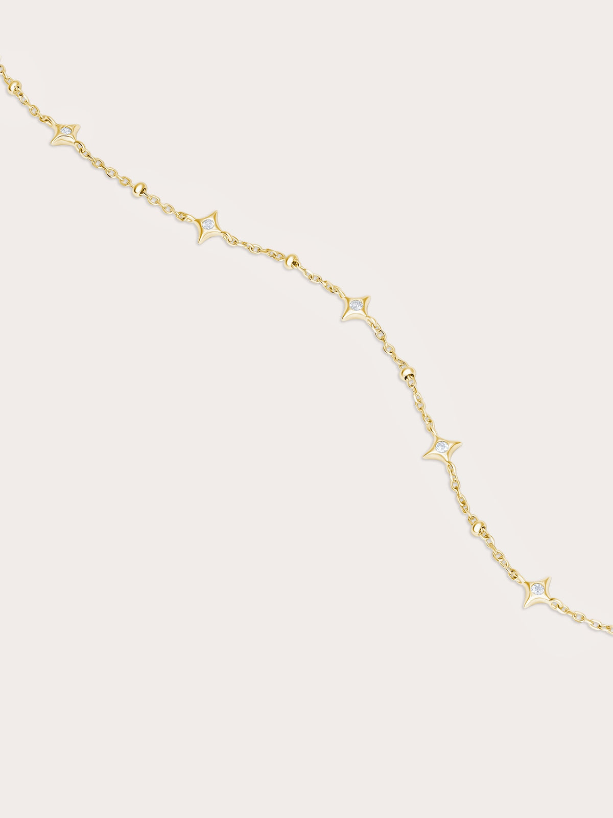 Sparkle Chain Bracelet 18K Gold (1) – Mondays Made Flower & Birthstone Jewelry Singapore