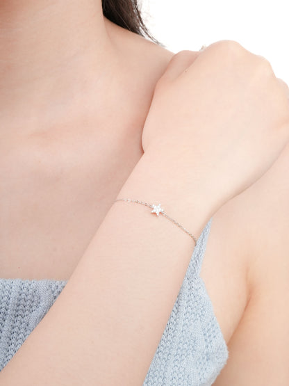 Star Bracelet Reversible S925 Silver Rhodium (3) – Mondays Made Flower & Birthstone Jewelry Singapore