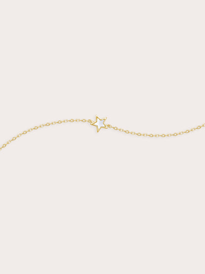 Star Bracelet Reversible 18K Gold Mother of Pearl – Mondays Made Flower & Birthstone Jewelry Singapore