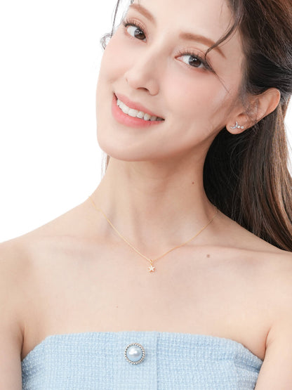 Star Necklace Reversible 18K Gold (4) – Mondays Made Flower & Birthstone Jewelry Singapore