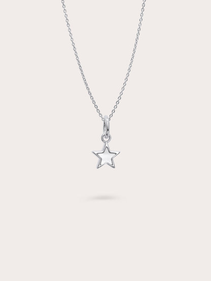Star Necklace Reversible Mother of Pearl S925 Silver Rhodium – Mondays Made Flower & Birthstone Jewelry Singapore