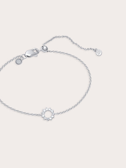 Sun Bracelet Reversible S925 Silver Rhodium White – Mondays Made Flower & Birthstone Jewelry Singapore