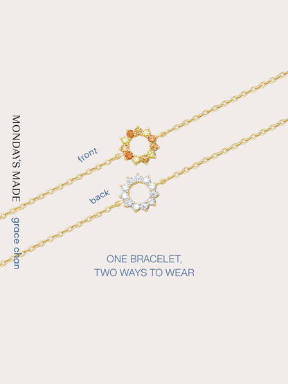 Sun Bracelet 18K Gold Bracelets – Mondays Made Flower & Birthstone Jewelry Singapore