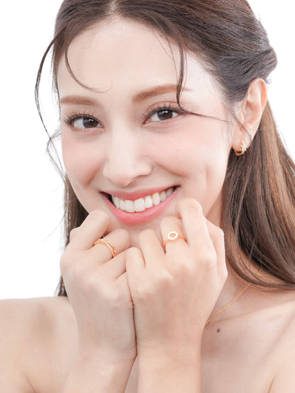 Sun Halo Ring 18K Gold (2) – Mondays Made Flower & Birthstone Jewelry Singapore