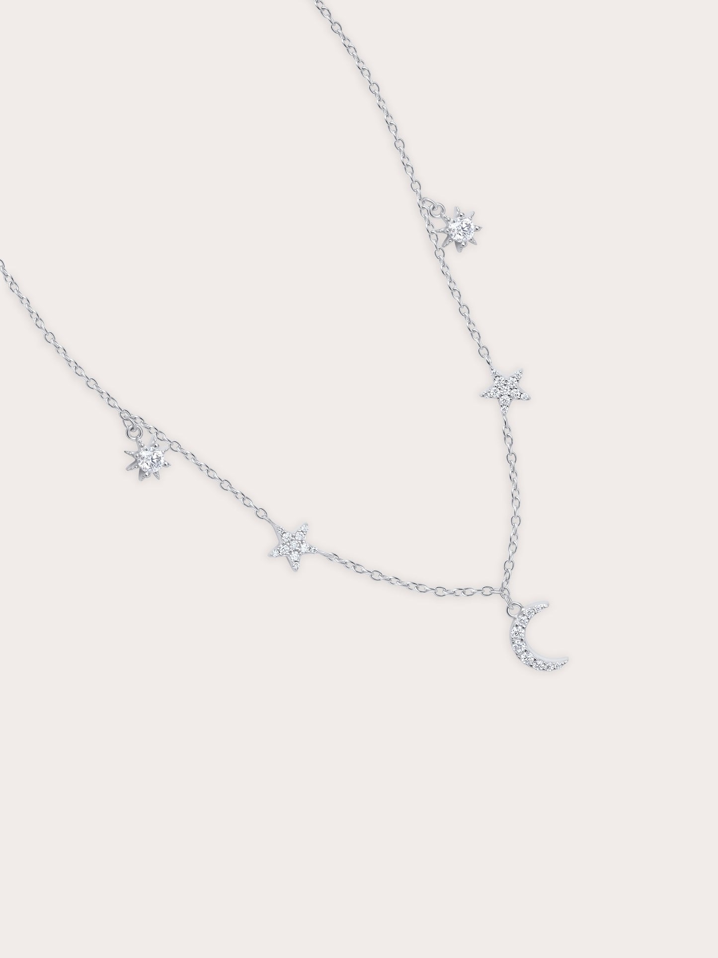 Sun, Moon & Stars Charm Necklace