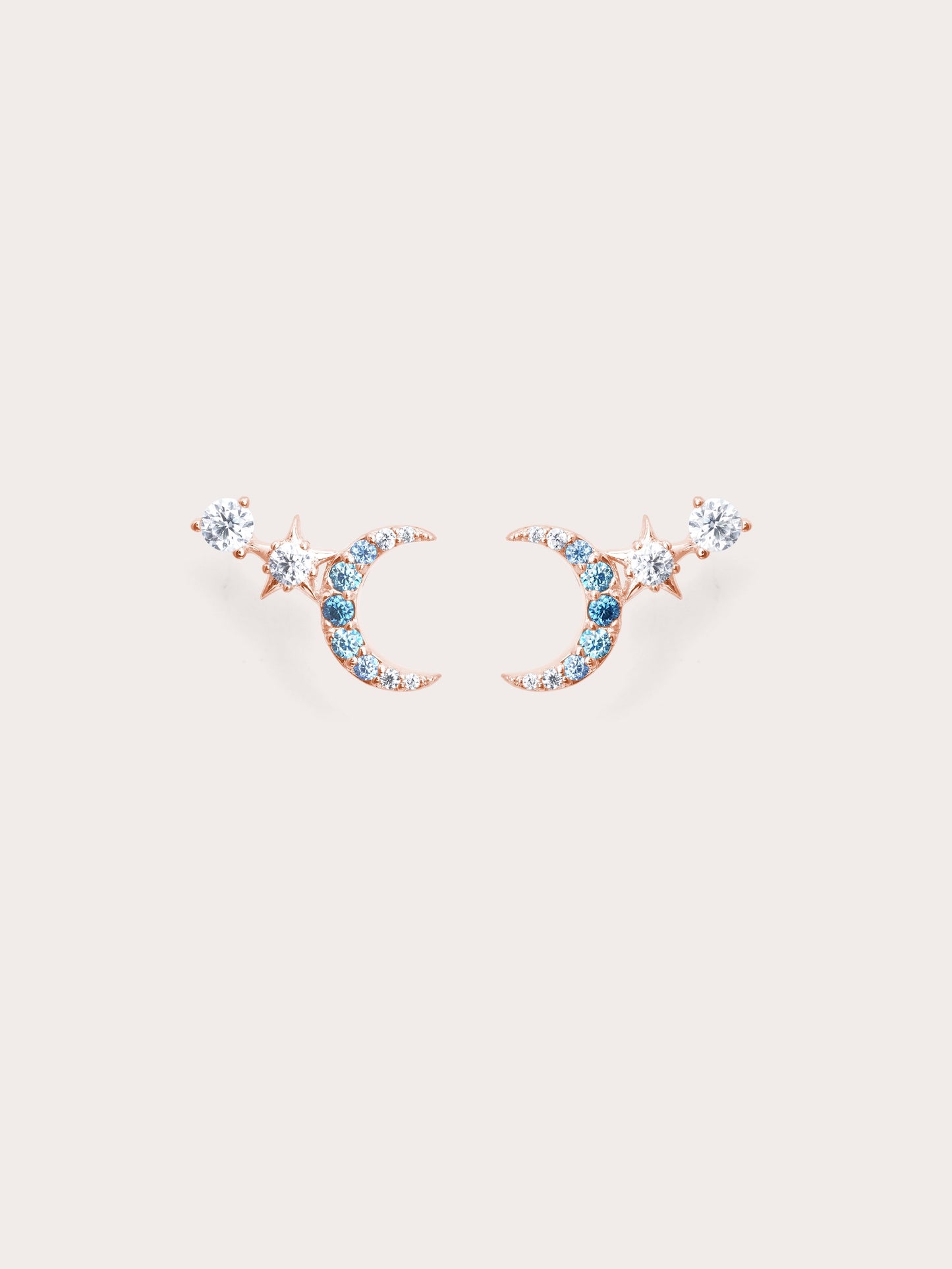 Sun, Moon & Stars Climber Stud Earrings